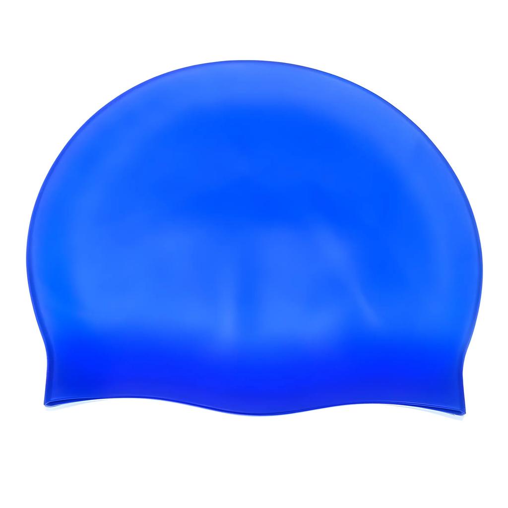 Non-Toxic Swimming Cap Silicone Waterproof Swimming Cap Flat Ear Protection Cap Solid Colour Plain Men'S And Women'S Swimming Cap Child