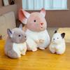 Simulation Totoro Plush Toys Cute Gray Mouse Dolls Cartoon Sitting Postures