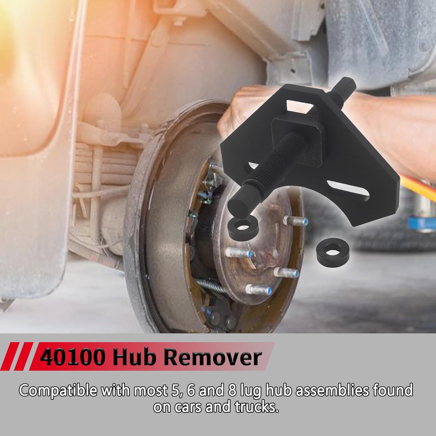 Hub Bearing Remover Tool Kit for 5,6,8 Lug Car & Truck Wheels - Fits Most 40100 Hub Assemblies United States