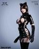 Figura YMT051 Ocultar Chica Gato Sexy Ropa de Cuero y Botas Largas Conjunto no [TOYBARJAPAN] 1/6 Accesorios/YMTOYS Cabeza, (Cuerpo incluido)