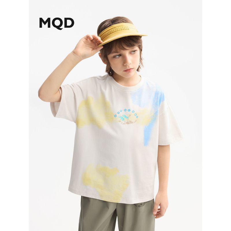 [Moisture-Absorbing and Quick-Drying] Mqd Children's Clothing Boys' Short-Sleeved T-Shirt Summer New Round-Neck Children's Loose Top