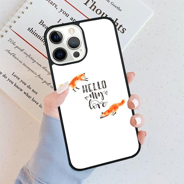 Watercolor Painting The Fox Phone Case For iPhone 17 Air 15 16 16e 11 12 13 14 Pro Max Cover For iPhone 17 Air Max Plus Fundas