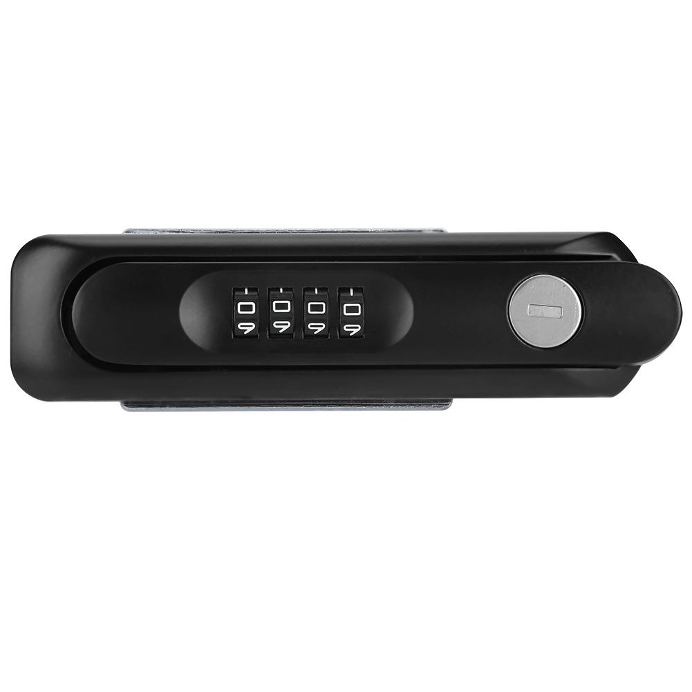 Zinc Alloy Cabinet Door Password Coded Lock with Keys for Home Office Hospital SchoolBlack
