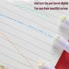 Creative 6-Color Wave Pattern Highlighter Journal Pens - DIY Outline and Curve Markers for Students