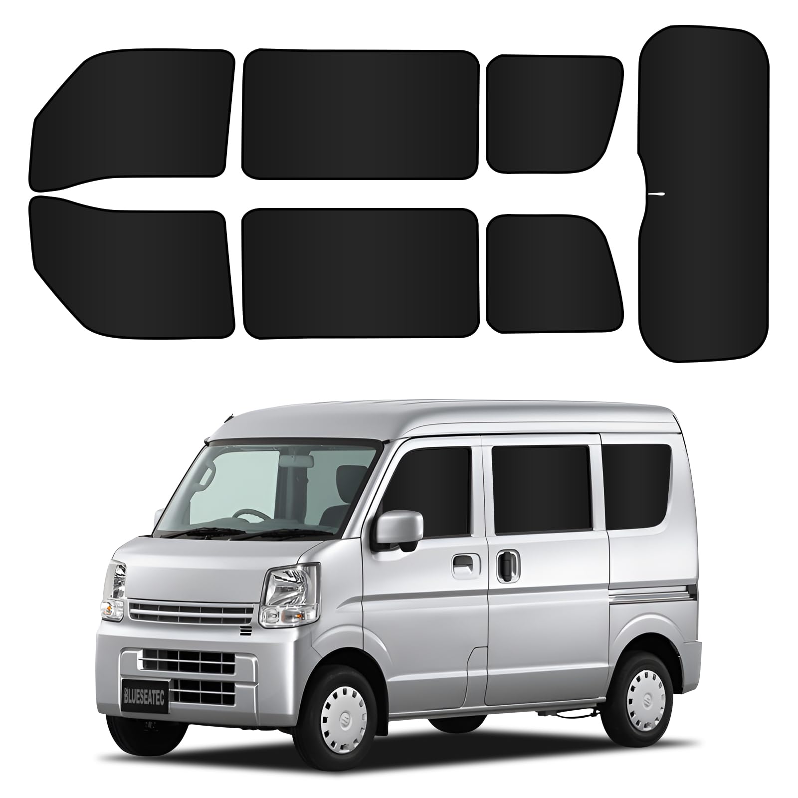 

BLUESEATEC Suzuki Every DA17V Series Blackout Curtain Magnet, H27.2 - Current, Easy to Put Suzuki EVERY DA17V Series чёрный