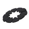 10Pcs High Quality Wool Felt Picks Plectrums 3mm for Guitar Ukulele(Black)