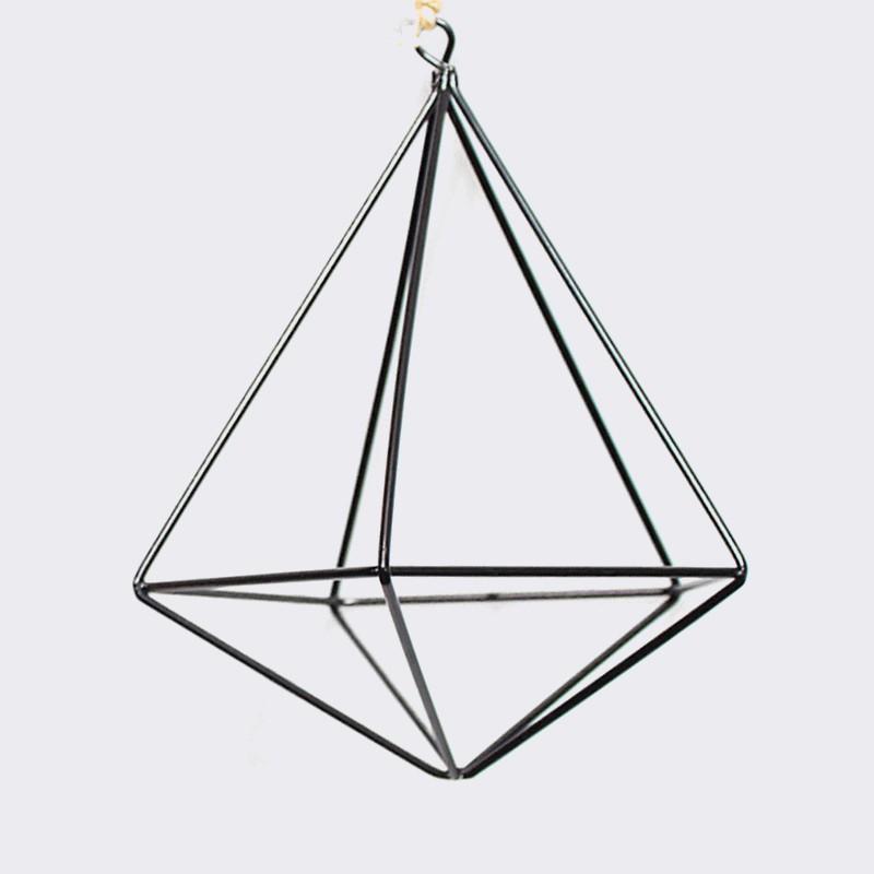 Wall Decoration Hanging Metal Geometric Air Plant Flower Pot Rack Holder Bracket