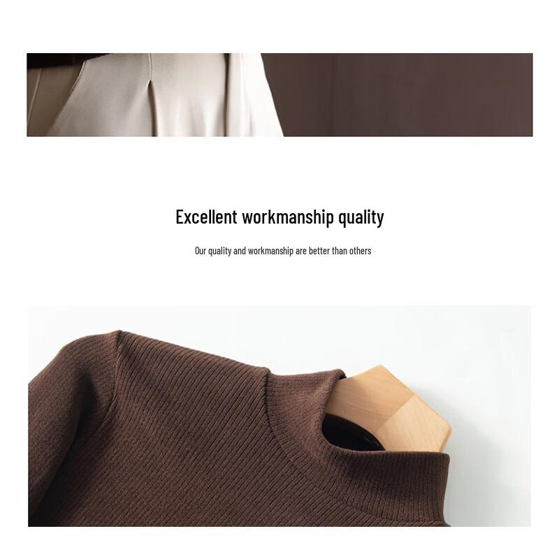 Langsha Women's Thermal Mock Neck Long Sleeve Base Layer T-Shirt