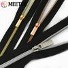 2/4/10Meters 3# 5# Black Nylon Zippers By The Meter with Zipper Puller Jacket Coat Sewing Zip Repair Garment Crafts Accessories