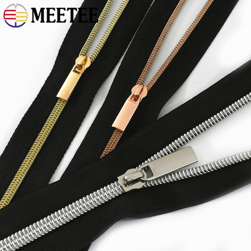 2/4/10Meters 3# 5# Black Nylon Zippers By The Meter with Zipper Puller Jacket Coat Sewing Zip Repair Garment Crafts Accessories