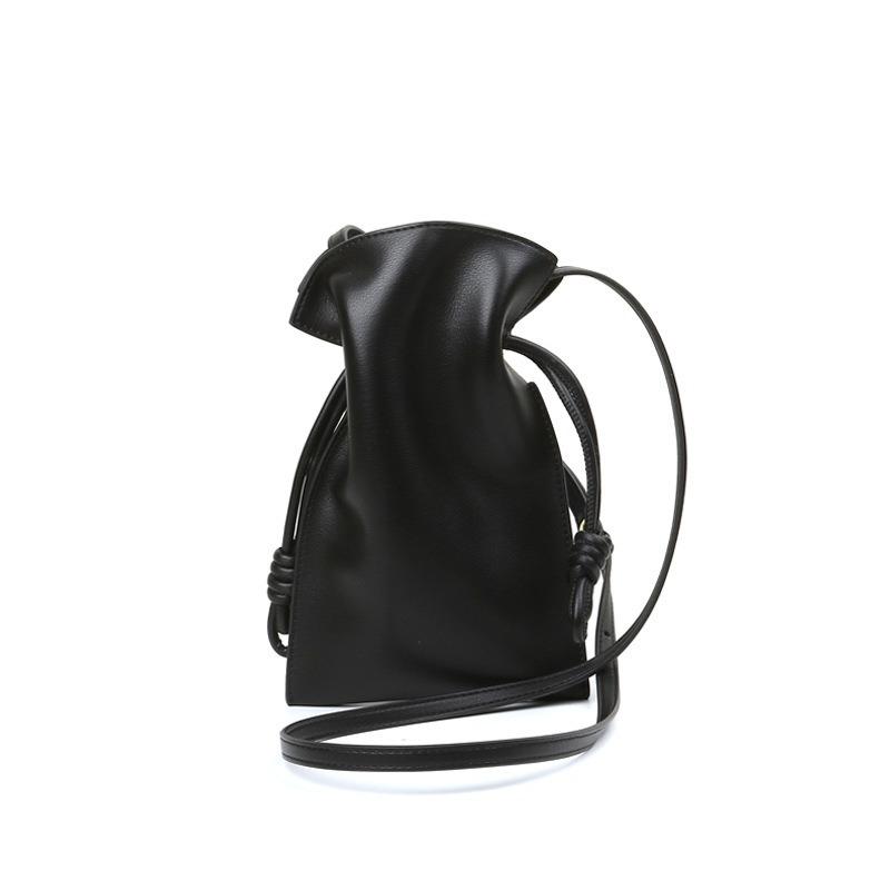 Versatile bag niche single shoulder small satchel generation drawstring mini lipstick mobile phone bag min bag
