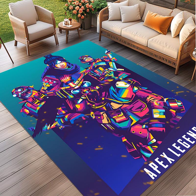 Tappeto Stampato Apex Legends, Tappeto da Pavimento Lavabile, Per Ingresso Stanza del Dormitorio Lavanderia Ufficio Studio, Decorazione per la Casa Regalo di Compleanno Natale