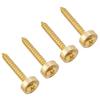 MusicLily Electric Neck Joint Bushings Gold of Guitar/Bass & Bolts, (Pack 4)