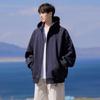 Xiaofu Men's Casual Zip-Up Hooded Sweatshirt