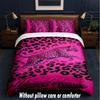 Lion Tiger Theme Custom Text Or Name 3Pcs Bedding Set,1 Flat Sheet & 2 Pillowcases Personalized Home Bedding
