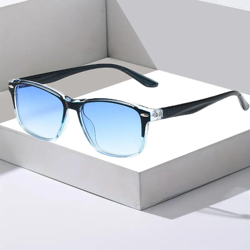 

Модные ультралегкие неполяризованные солнцезащитные очки для мужчин и женщин, классические квадратные пластиковые очки для вождения синий