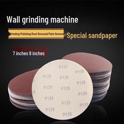 Self-Adhesive Flocked Sandpaper Discs for Wall Surface and Putty Polishing Tools