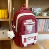 College Wind Schoolbag Female Junior High School Students Cute Transparent Pain Bag Large Capacity Computer Backpack Light Student Tide Backpack.