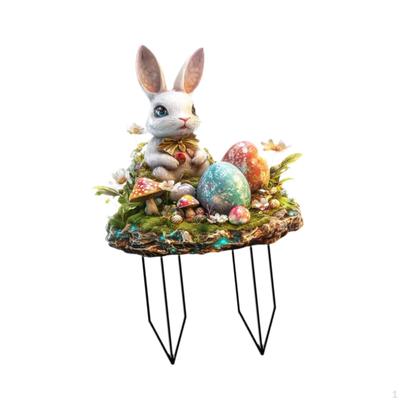 Acrylic Bunny Sculpture for Yard And Garden Display
