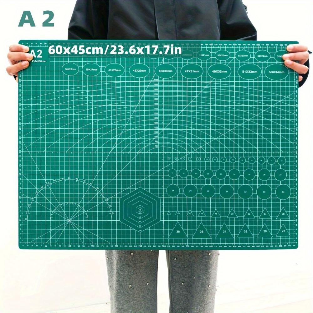Large A2 Cutting Mat - Self-Healing PVC for Craft, Painting & Sewing, Desk Mat for Keyboard, Mouse & Computer Desk Pad