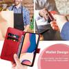Coque de protection - Samsung - Galaxy A13 5G - Cuir Synthétique Rouge - Motif Papillon - Élégant Chic