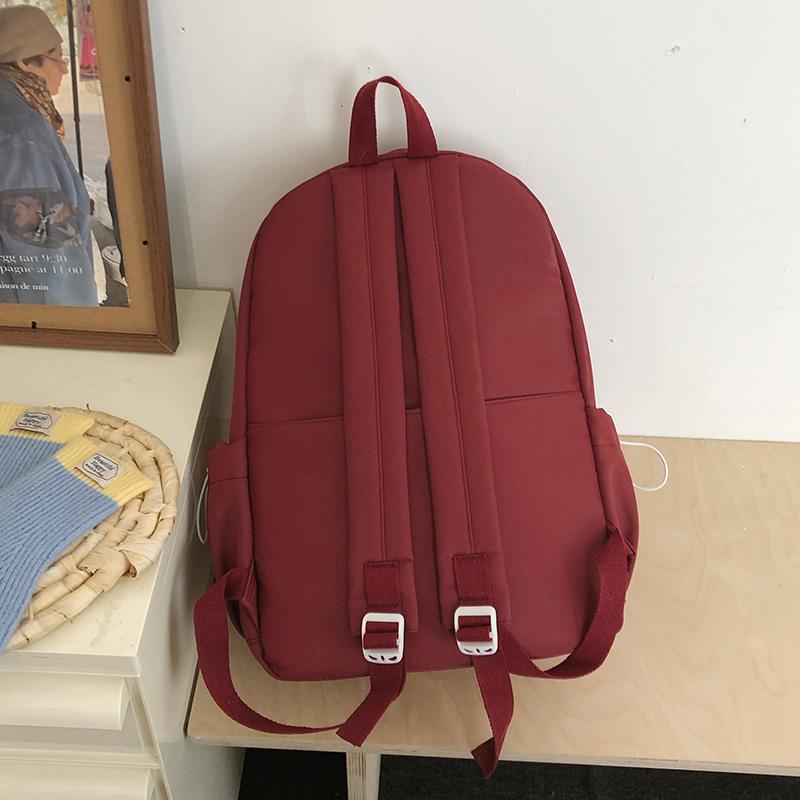 Women's Lightweight Large Capacity School Bag Bear Backpack Junior High School Student Backpack