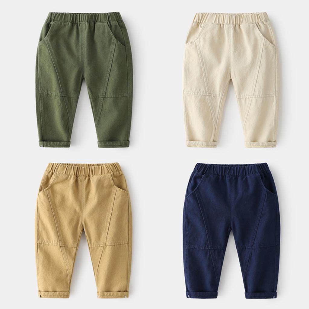 Men's Cotton Casual Pants Korean Comfortable Spring Fashion Trendy Trousers