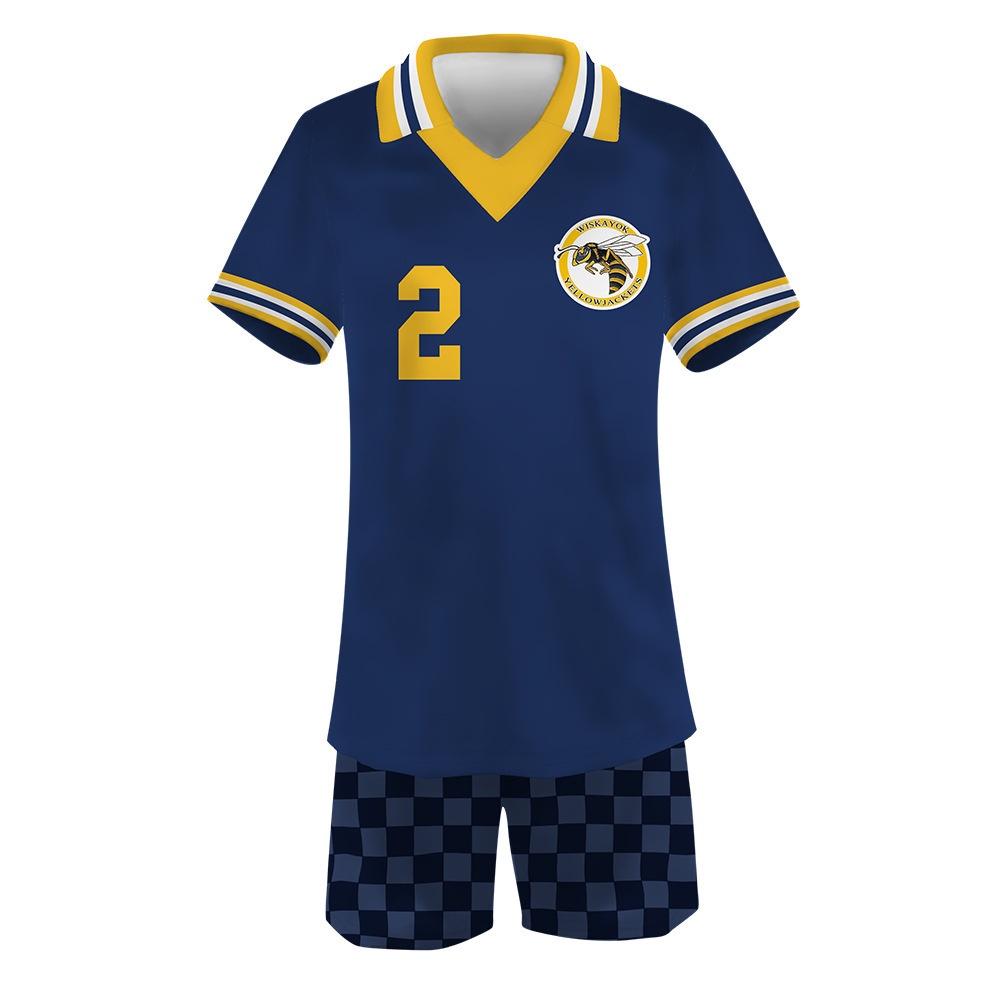 2 Season Yellowjackets Sports Shortsleeved Shorts Suit Number One To Sixteen