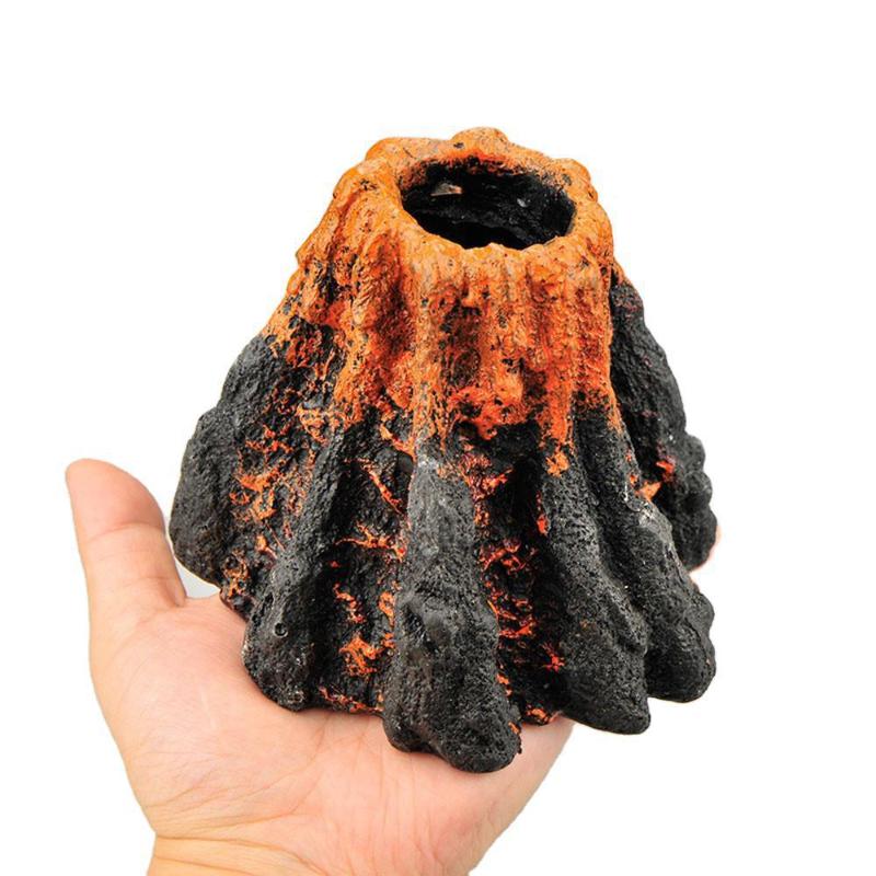 Aquarium Volcano Shape Air Bubble Stone Oxygen Pump Decoration Bubble Stone Tank Plate Air Pump Aquarium Fish Tank Decoration