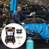 Complete Car Maintenance Tool Easy to Use for R22 R134 R404 R410 Refrigerants & Double Ranges Pressure Monitoring