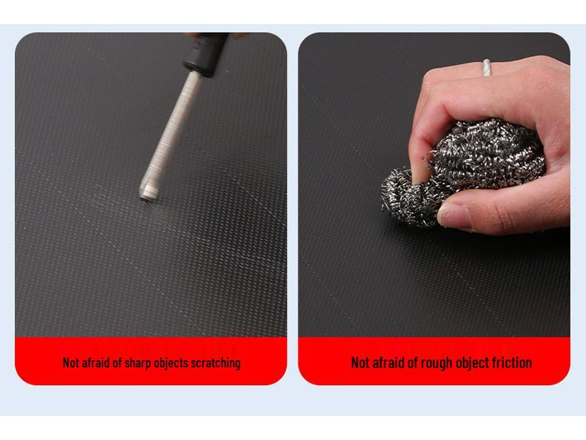 Black PVC Waterproof Anti-Aging Sunshade Tarpaulin - Outdoor Heat Insulation, Rainproof, Sunscreen Oilcloth.