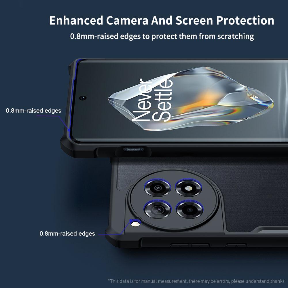 XUNDD For OnePlus Ace 3 5G/12R 5G Cell Phone Case HD Clear Design Acrylic+TPU Protection Cover