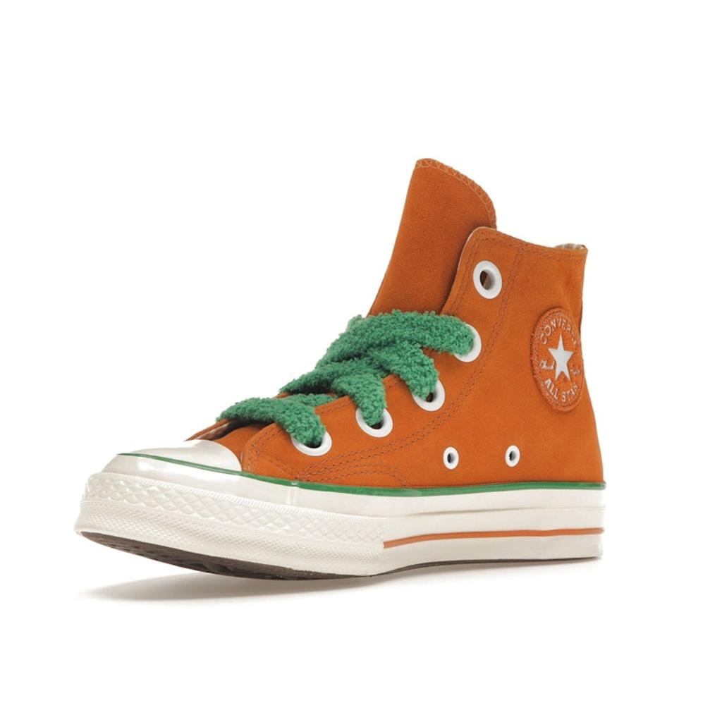 Converse Willy Wonka X Chuck 70 High Oompa Loompa Unisex Sneakers Orange Green Egret A08152C