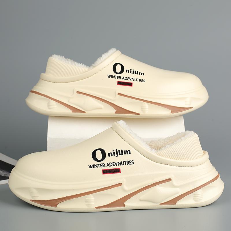 Zimní pánské teplé pantofle Bavlněné pantofle Zateplené paty Venkovní Vnitřní Teplé boty Pánské Domácí Ložnicové Plyšové Teplé pantofle 38-45