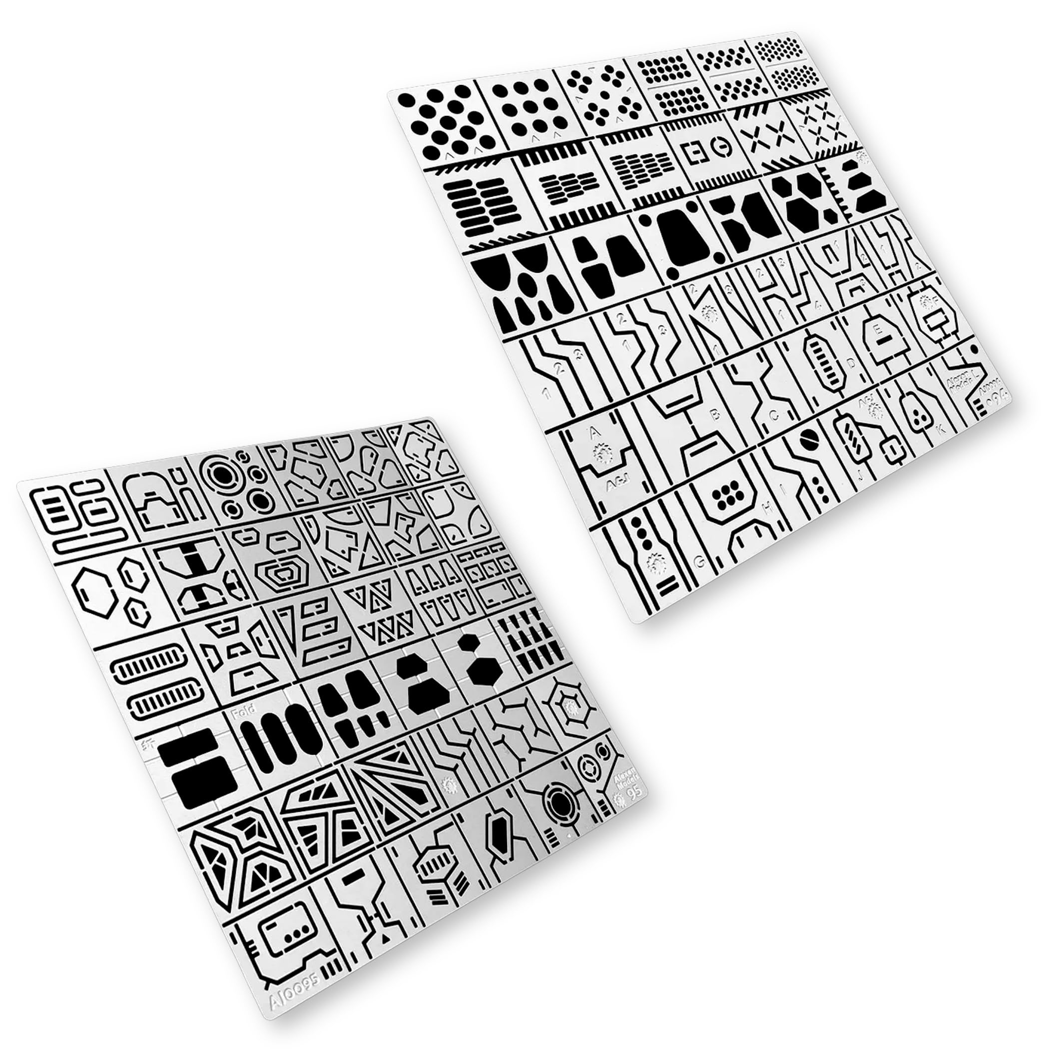 

Lezalic Gunpla Engraving Etching Plastic Mini Detail Hobby AB Guide, Guide, Template, Ruler, Model, 4WD, Model, Up, (Type Set)