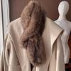 Faux Fur Scarf Women's Winter Warm Thickened Versatile Eco-friendly Neck Warmer Fashion Scarf