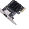 1/2/4 Port Express Ethernet LAN Adapter RJ45 NIC .25GB PCIe Network Card PCI Gigabit Ethernet Card Compatible with Windows Linux
