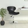 Vidaxl Bar Stool, Black, Upholstered In Faux Leather