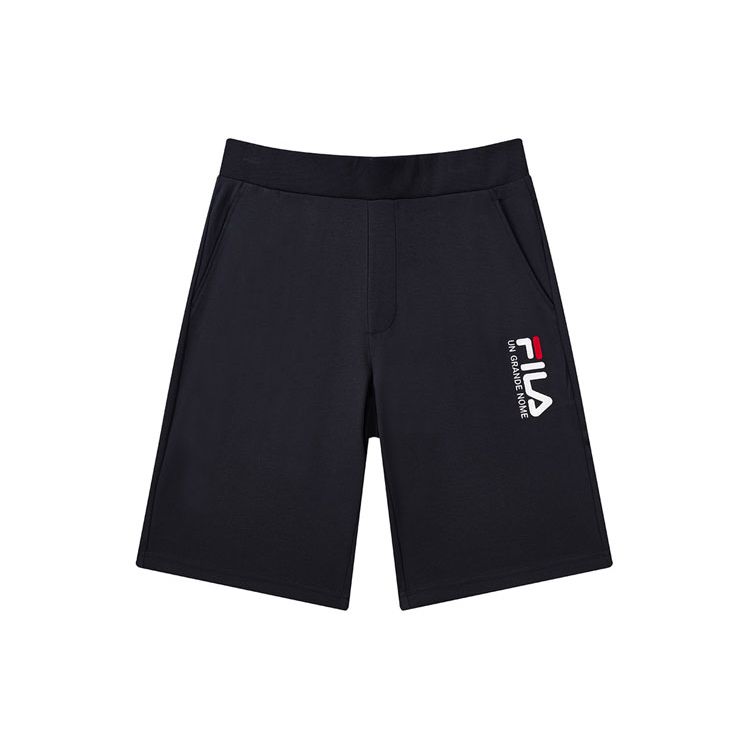

Повседневные вязаные шорты с вышитым логотипом FILA Мужские брюки Heritage-Blue F51M128604F-NV
