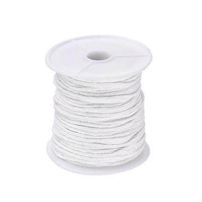 1 Roll 61m Cotton Braid Candle Wick Core Spool 2mm Width Non-Toxic Environmental DIY Oil Lamps Handmade Candle Making Supplies