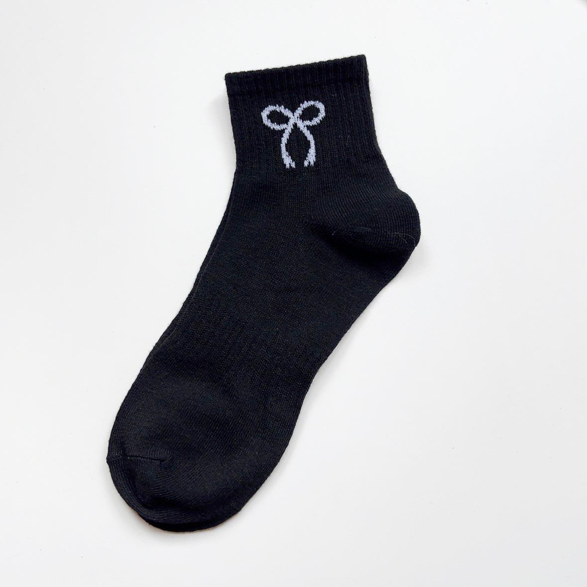 

Женские летние тонкие универсальные спортивные носки-трубы из хлопка, не скользящие 1 pair чёрный