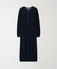 The Rye Linen Button Long Dress(Navy)