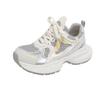 Design Sense Double Shoelace Dad Shoes Women's Spring 2025 New Mesh Breathable Lightweight Thick-soled Casual Sneakers