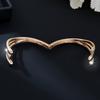 Accessories Fashion Light Luxury Micro-paved Zirconia Women's Shrapnel Open Bracelet