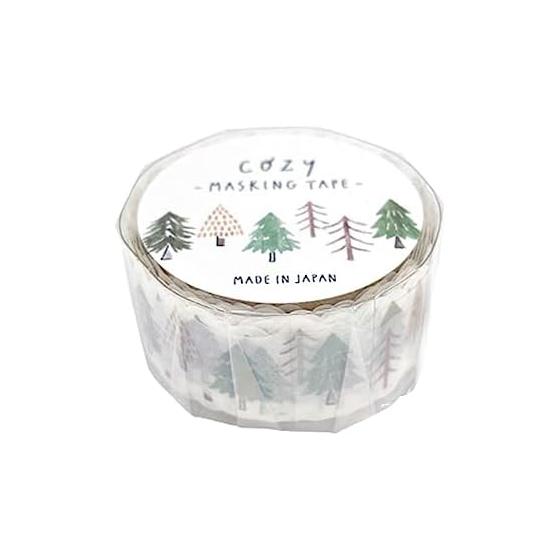 COZY Masking Tape Die Cut [Forest] Masute 20mm Width Cute 9521