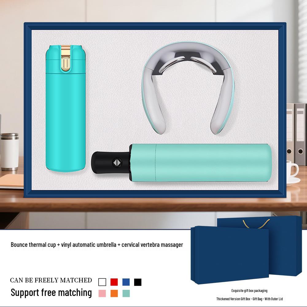 Custom Logo Insulated Mug Gift Set for Company Events and Customer Souvenirs