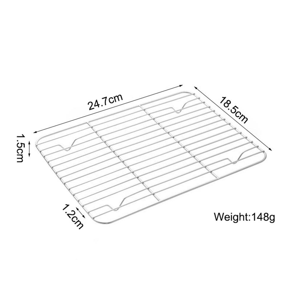 New Stainless Steel Cooling Rack Non-stick Silver BBQ Tray Baking Tray
