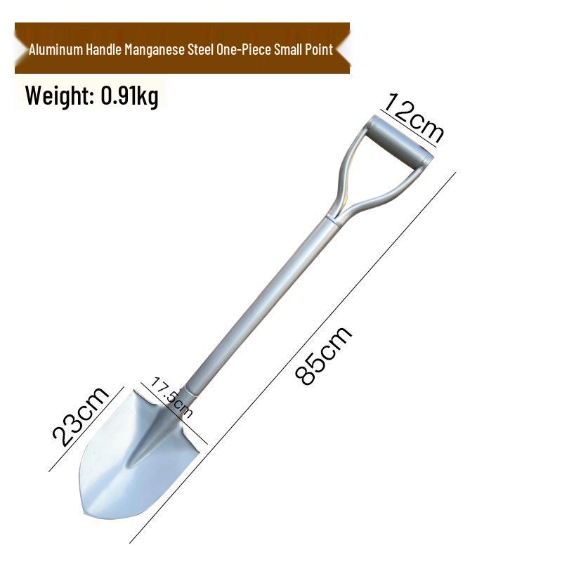 Manganese Steel Iron Shovel for Gardening - Heavy Duty Tool for Planting, Digging, and Outdoor Use