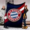 1pc B-Bayern Munich (4) Theme Blanket - Digital Print, Polyester, Cozy for All Seasons, Perfect for Outdoor, and Travel
