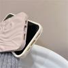 Korean Aesthetic Glossy Origami Texture Glitter Case For Iphone 14 13 12 11 Pro Max Cute Plain Wavey Shockproof Soft Cover Funda